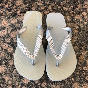 Havaianas Flip Flops with Swarovski crystals